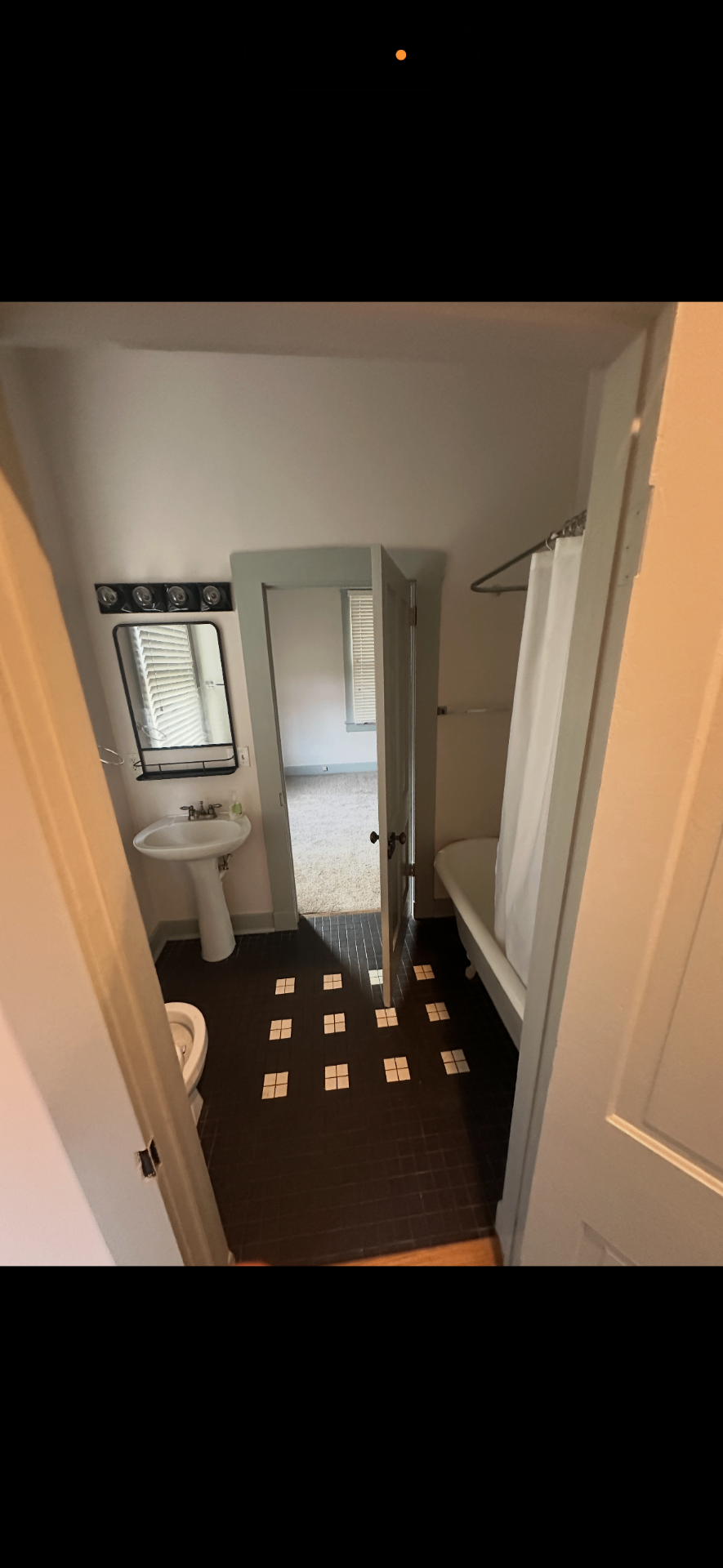 Original bathroom before demolition