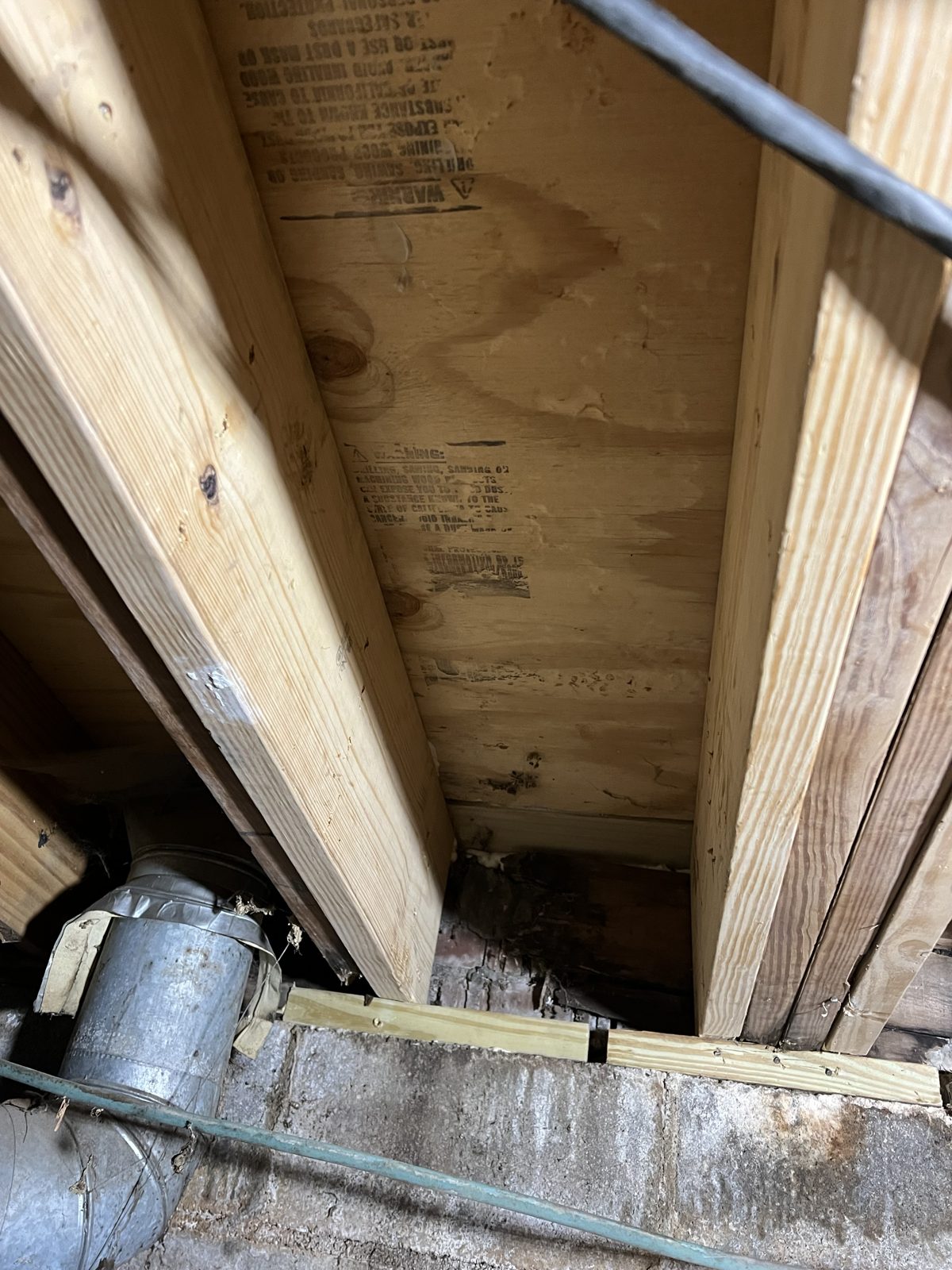 Crawl space structural framing and moisture control