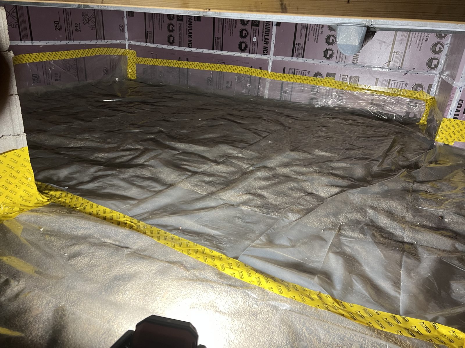 Crawl space encapsulation — walls and floor sealed