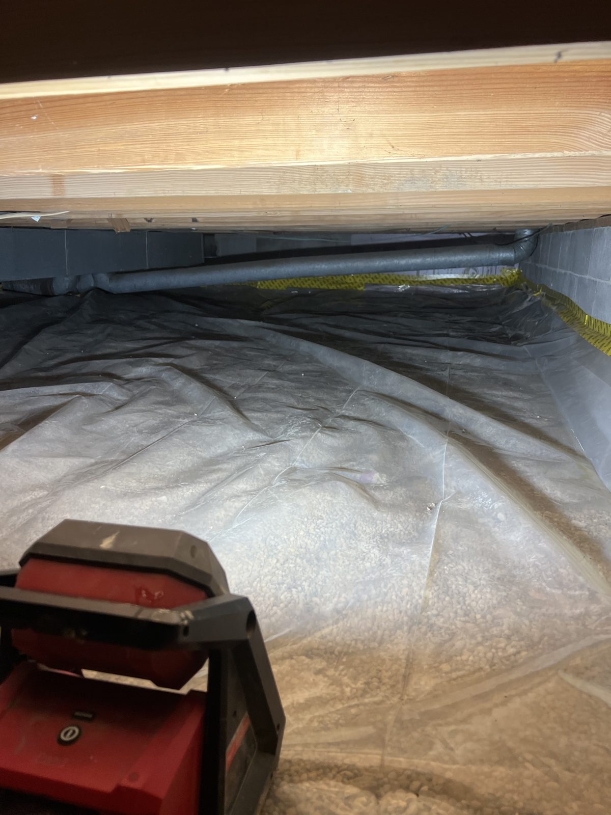 Completed crawl space encapsulation in Indianapolis